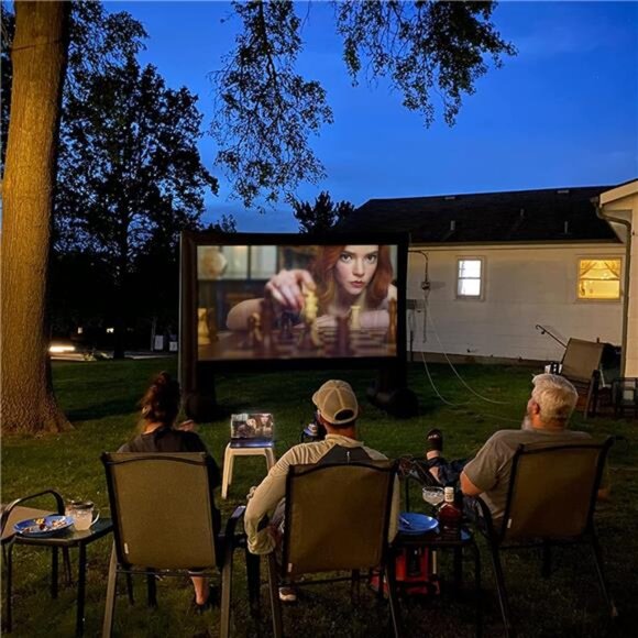 Inflatable Projector Screen 15ft Inflatable Movie Screen Outdoor with Air Blower - Picture 6 of 7